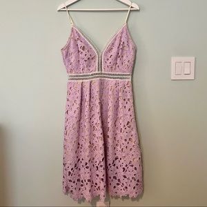 AQUA Eyelet Dress - Size M